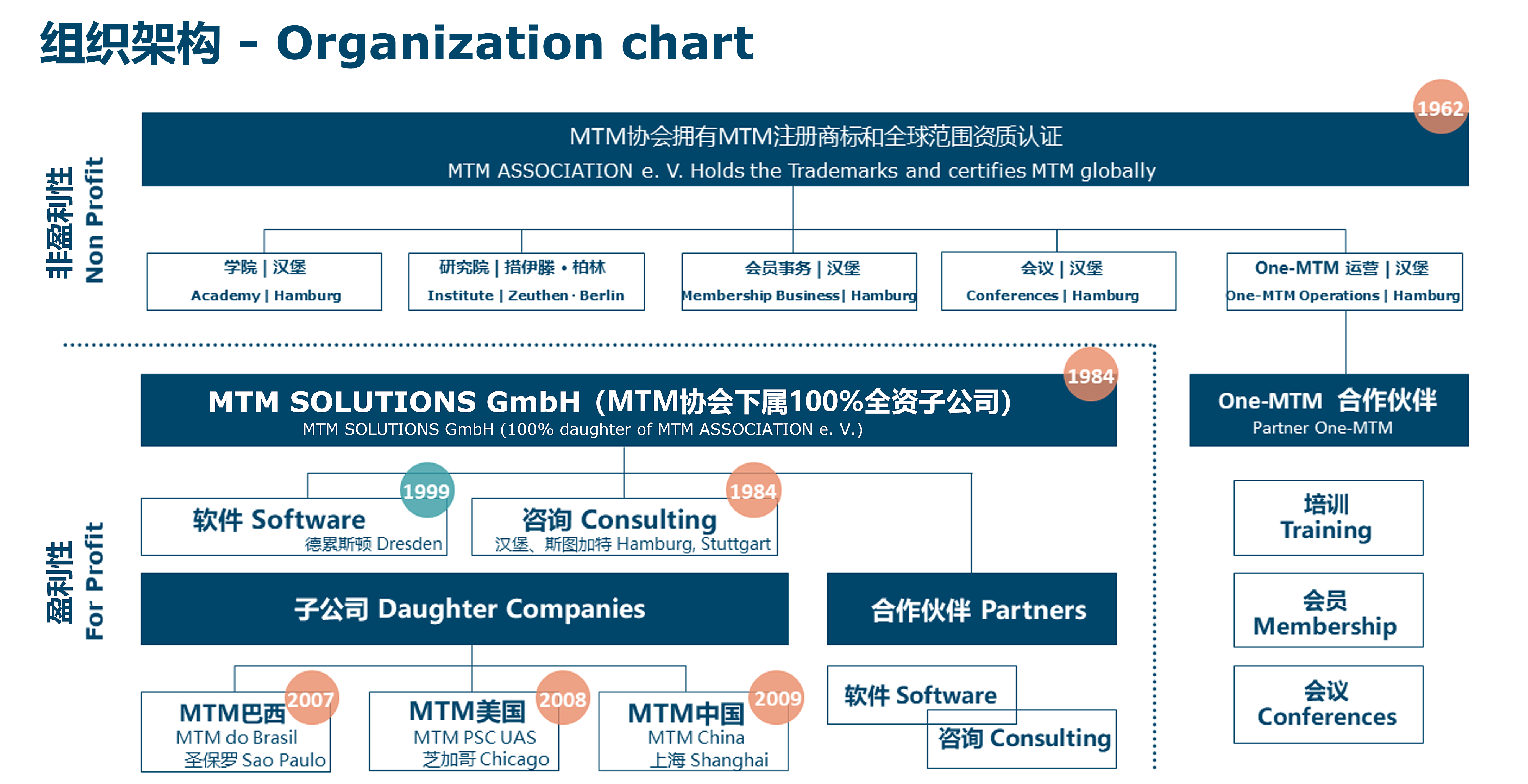 MTM协会组织架构